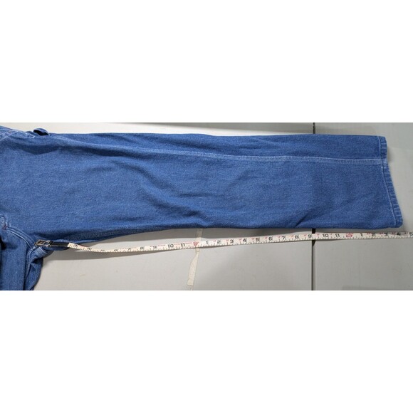 Dickies Women's Carpenter Overalls Sz LR Blue Denim Bib Relaxed Fit Skater Y2K - Picture 4 of 9